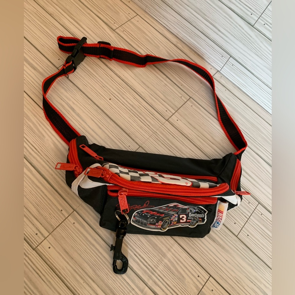 Dale Earnhardt  Black and Red Racing Fanny pack Waist Bag vintage 1990s